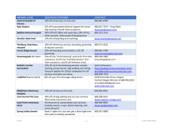 animal care discount offered contact