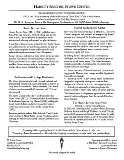 harriet beecher stowe center