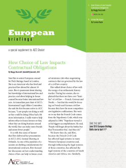 How Choice of Law Impacts Contractual Obligations