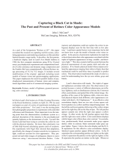 Capturing a Black Cat in Shade: The Past and Present of Retinex