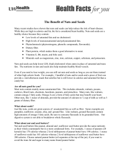 Many studies in the past 5 years have shown that nuts can protect