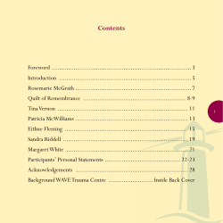 Contents - Wave Trauma Centre