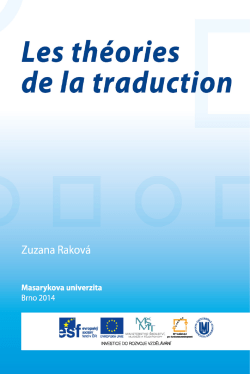 Les th&eacute;ories de la traduction - Digital Library of the Faculty of Arts