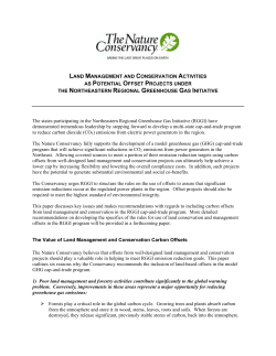 Outline for short paper on the benefits of including land