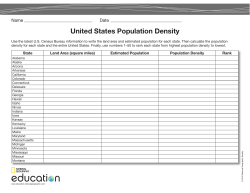 United States Population Density