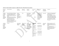 1 Table 2.8. Cohort studies of exposure to radium