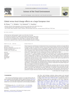 Global versus local change effects on a large European river