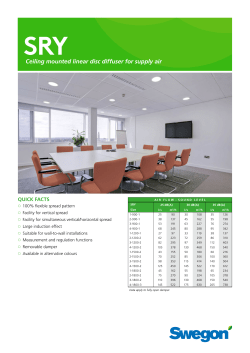 Ceiling mounted linear disc diffuser for supply air