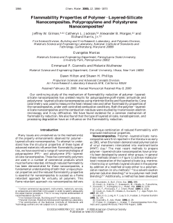 Flammability Properties of Polymer&minus;Layered