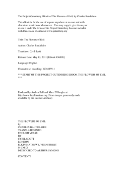 The Project Gutenberg EBook of The Flowers of