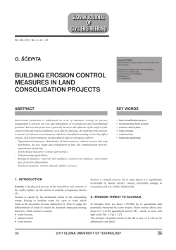 BUILdING EROSION CONTROL mEASURES IN LANd