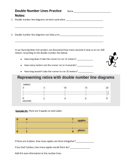 Double Number Line Practice