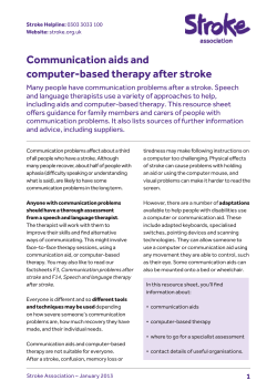 Communication aids and computer