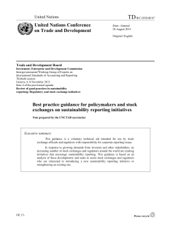 Best practice guidance for policymakers and stock exchanges on