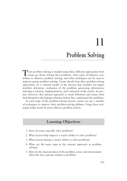 Problem Solving - Developing Potential Australia Developing