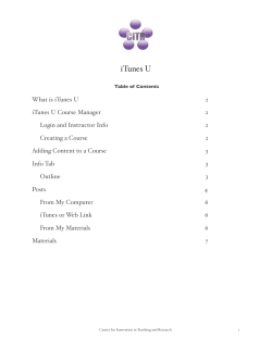 iTunes U - Western Illinois University