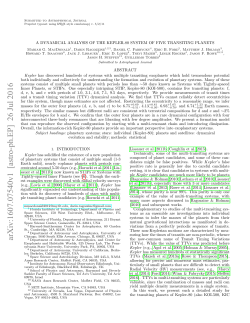 A Dynamical Analysis of the Kepler