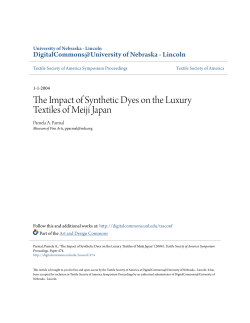 The Impact of Synthetic Dyes on the Luxury Textiles of Meiji Japan