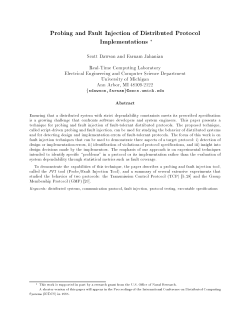 Probing and Fault Injection of Distributed