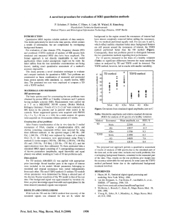 A Novel Test Procedure for Evaluation of MRS Quantitation
