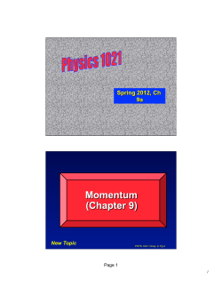 Momentum and impulse