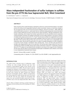 Mass-independent fractionation of sulfur isotopes in sulfides from