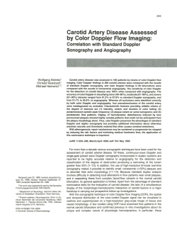 Carotid Artery Disease Assessed by Color Doppler Flow Imaging: