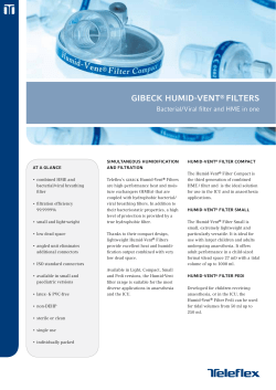 gibeck humid-vent&reg; filters
