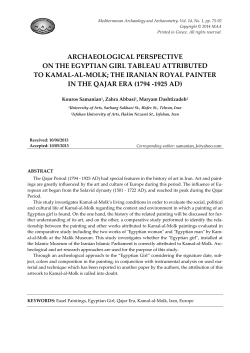 PDF - Mediterranean Archaeology and Archaeometry