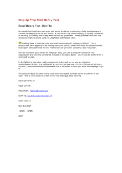 Email Relary Test