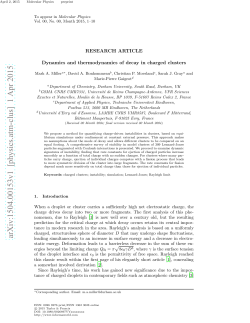 Dynamics and thermodynamics of decay in charged clusters