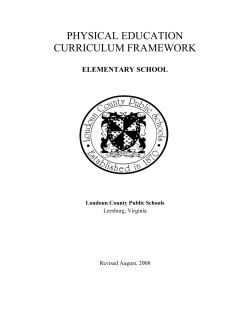 physical education curriculum framework