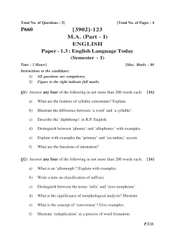 MA English - Pune University