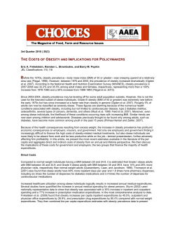 the costs of obesity and implications for policymakers