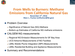 From Wells to Burners: Methane Emissions from California Natural