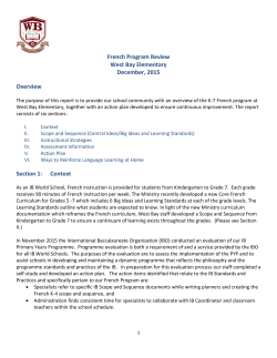 french-review - West Vancouver Schools