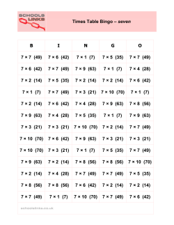 7 x table - Schools Links