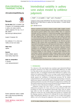 Interindividual variability in auditory scene analysis