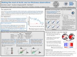 PIOMAS and long-term sea ice variability Observations and