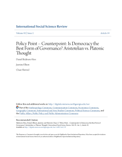 Is Democracy the Best Form of Governance?