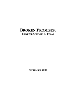 Broken Promises - Texas Freedom Network