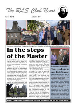 The RLS Club News - Robert Louis Stevenson