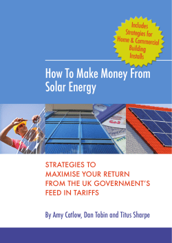How To Make Money From Solar Energy