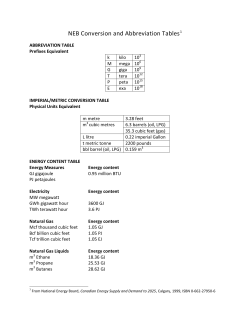 NEB Conversion and Abbreviation Tables1