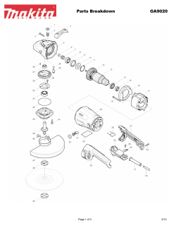 Parts Breakdown GA9020