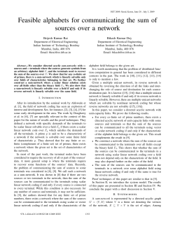 Feasible alphabets for communicating the sum of - ticet