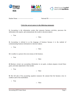 Circle the correct answer to the f