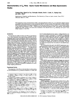 Electrochemistry of Cg,, Films