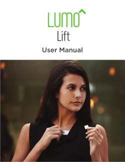 Lumo Lift User Guide