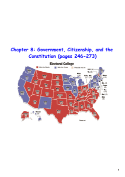 Chapter 8: Government, Citizenship, and the Constitution (pages